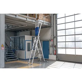 Günzburger Aluminium-Mehrzweckleiter 3 x 11 Sprossen (11109)