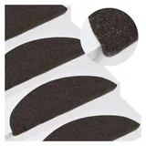 vidaXL Stufenmatte 65 x 22,5 cm Schwarz