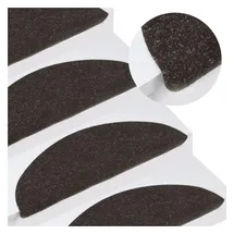 vidaXL Stufenmatte 65 x 22,5 cm Schwarz