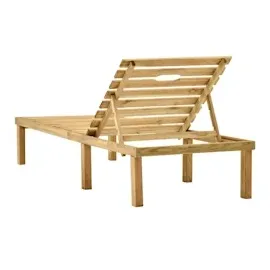 vidaXL Garten-Sonnenliege mit Tisch Kiefernholz Imprägniert