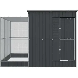 vidaXL Vogelkäfig mit Erweiterung 290 x 303 x 216 cm silbern