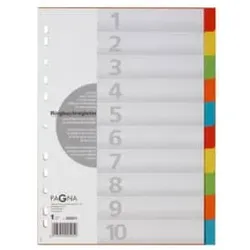 PAGNA Farbregister 10tlg. Deckblatt weiß 32001-20