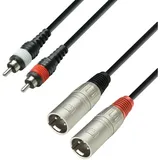 Adam Hall Cables Adam Hall - Kabel 2xrca auf 2xxlr Stecker 6m Adam K3 K3tmc0600