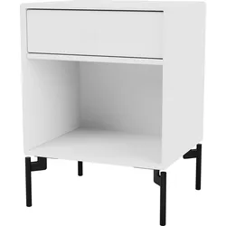 Dream Nachtschrank weiß mit schwarzen Beinen