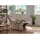 Livetastic Fernsehsessel Nino Velours 76 x 106 x 94 cm Hellbraun mit Relaxfunktion