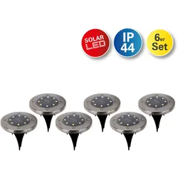 Näve 6er-Set LED Solar-Boden-Erdspieß "KIAN"