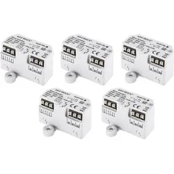 HOMEMATIC IP Smart-Home-Steuerelement "Jalousieaktor - Unterputz 5er Set", weiß, B:5,4cm H:3,3cm T:4,1cm, Smart-Home-Stationen