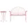 Beliani Bistro Set 3-tlg. Rosa