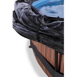 EXIT TOYS Wood Pool 300 x 76 cm inkl. Filterpumpe und  Abdeckung