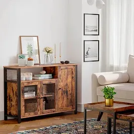 VASAGLE Sideboard, LSC096B01 braun 110,0 x 33,0 x 75,0 cm