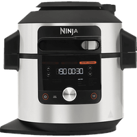 Ninja Foodi MAX 12-in-1 SmartLid Multikocher Edelstahl/Schwarz (1760 Watt)