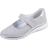 Semler Damen Lena Mary Jane Halbschuhe, Grau Perle Silber