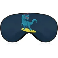 Surfer-Dinosaurier-Schlafmaske für Männer, Frauen, Teenager, Kinder, Nachtschlaf, Augenschatten, Komfort, für Reisen, Yoga, Nickerchen