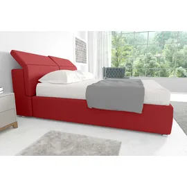 99rooms Danio Polsterbett Rot 180x200 cm Kunstleder MADRYT