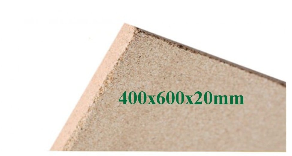 Vermiculite Brandschutzplatte | 400x600x20mm | Schamotte-Ersatz