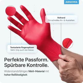 arnomed Nitril Lava Red - Größe S