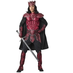 In Character Kostüm Drachenkämpfer Kostüm, Muskulöses und eindrucksvolles Kostüm eines Fantasy-Kriegers rot L