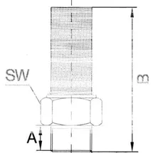 Riegler Schalldämpfer, Edelstahl, M5, SW 9