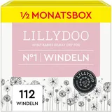 LILLYDOO Windeln Größe 1 (2-5 kg), Halbmonatsbox (112 Windeln) (FSC-Mix)