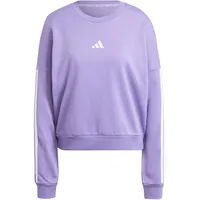 Adidas Essentials 3 Stripes French Terry Sweatshirt Violet Fusion