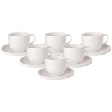 Villeroy & Boch Afina Kaffeetasse mit Untertasse 150 ml 6er Set - DS