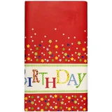 Papstar Papiertischdecke 82594 120 x 180 cm Happy Birthday