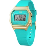 Ice-Watch - ICE digit retro Blue curacao - Blaue Damenuhr mit Plastikarmband - 022055 (Small)