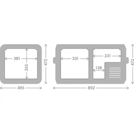 Dometic CFX3 Kompressor Kühlbox 75 l Dual Zone