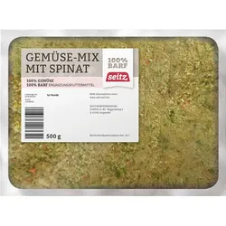 Seitz Gemüse-Mix Spinat Spezialfutter / Frostfutter für Hunde 1 x 500 Gramm