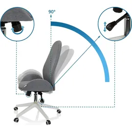 HJH Office Avea I Stoff Grau