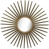 KUNSTLOFT Wandspiegel, Gold, Metall, 7.1x92x3 cm, Spiegel, Wandspiegel