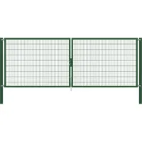 GAH Alberts Doppeltor 500 x 180 cm Grün/Metall