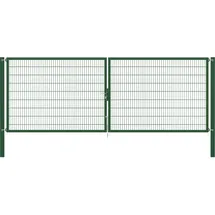 GAH Alberts Doppeltor 500 x 180 cm Grün/Metall