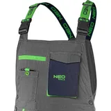 tresice france Hochwertige Arbeitslatzhose, 100% % Baumwolle, Ripstop-gewebe, Größe M)