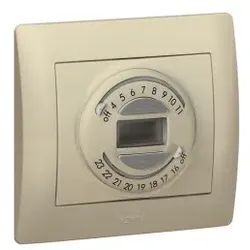 Legrand 775698 Einsatz Rollladenuhr 3-Leiter Galea titanium