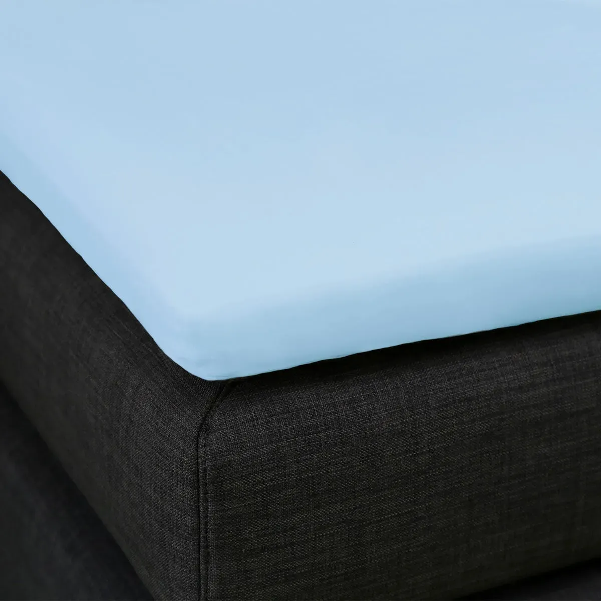 Formesse Topper Spannbettlaken Bella Gracia La Piccola 200x200 cm | hellblau - blau