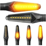 Area1 Motorrad LED Blinker Set E-geprüft 2 Stück M8 mit Lauflichteffekt