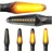 Area1 Motorrad LED Blinker Set E-geprüft 2 Stück M8 mit Lauflichteffekt