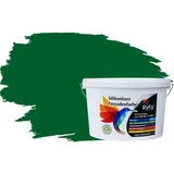 RyFo Colors Silikonharz Fassadenfarbe Lotuseffekt Trend Grüntöne Dunkelgrün 10l - bunte Fassadenfarbe, weitere Grün Farbtöne und Größen erhältlich, Deckkraft Klasse 1