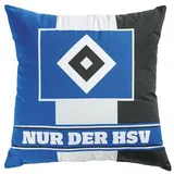 HSV Dekokissen Blockstreifen blau|schwarz