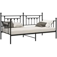 VidaXL Daybed Rahmen Schwarz 90x190 cm Stahl