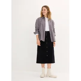 bonprix Cordrock Damen Schwarz 38