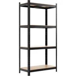 COSTWAY Schwerlast-Regal, 4-lagige Aufbewahrungseinheit mit Metallrahmen, Maximale Tragfähigkeit 720 kg