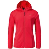 Schöffel Fleece Hoody Style Cascata WMS, Fleecejacke mit Kapuze aus 2-Wege-Stretch, wärmende Outdoorjacke mit 2 Außentaschen, rosehip, 48