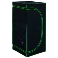 TSGPS Kingpower Grow Box Garten Anzucht Gemüse Kräuter Schrank Indoor 40 x 40 x 120 cm Blumen klein Tomaten Hydro Green