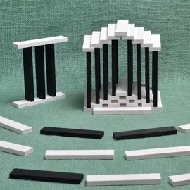 kapla france sarl KAPLA Holzbausteine Schwarz/Weiß 100er Box