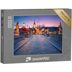 puzzleYOU Puzzle Puzzle 1000 Teile XXL „Alte Mainbrücke in Würzburg, Deutschland“, 1000 Puzzleteile, puzzleYOU-Kollektionen Bayern, Würzburg, Regionale Puzzles Deutschland