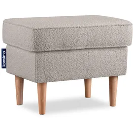 Konsimo Hocker Stralis Textil 41 x 43 x 56 cm Beige