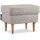 Konsimo Hocker Stralis Textil 41 x 43 x 56 cm Beige