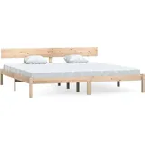 vidaXL Massivholzbett 180 x 200 cm H2 Braun